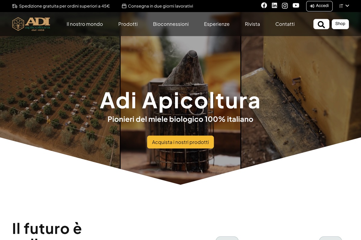 Anteprima del sito Adi Apicoltura