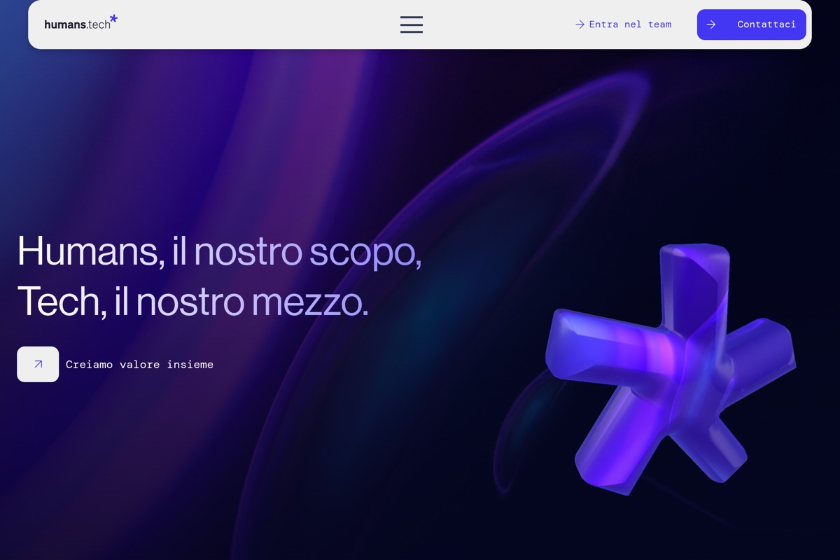 Anteprima del sito Humans.tech