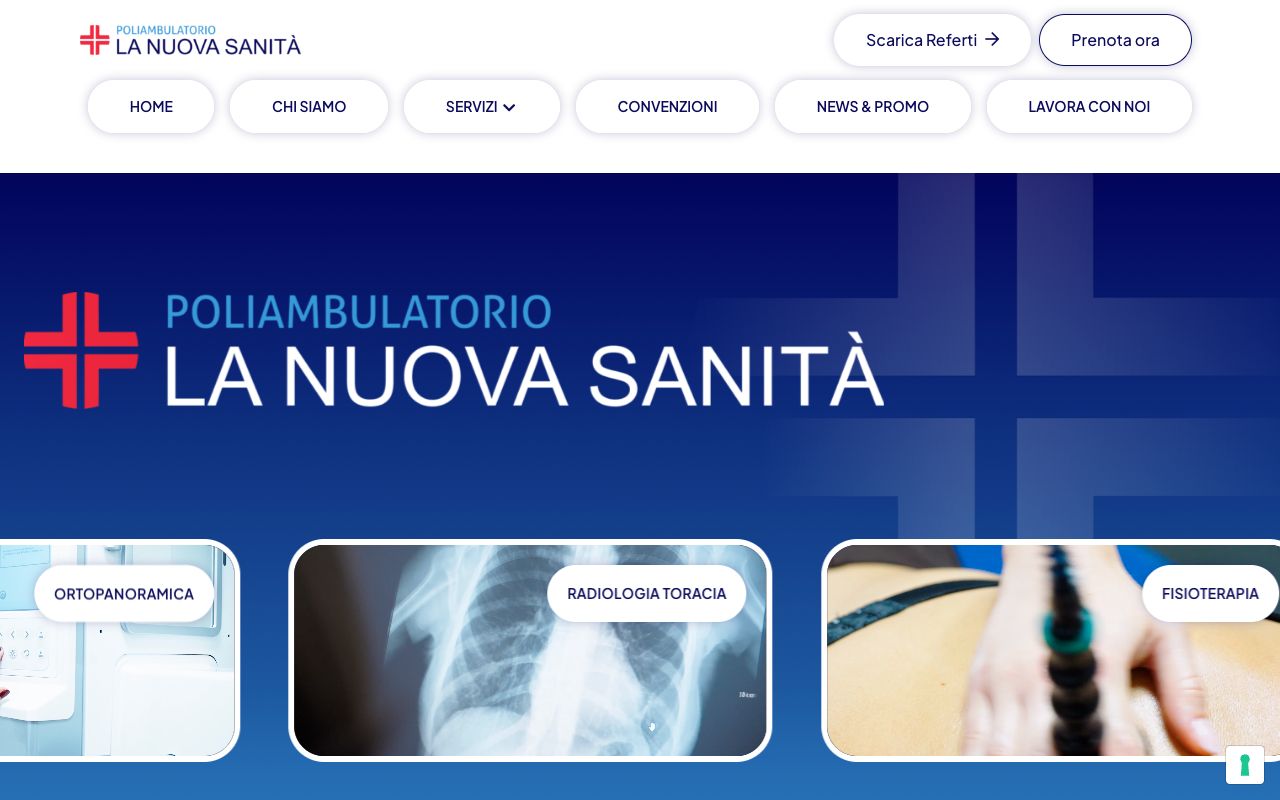 Anteprima del sito La Nuova Sanità