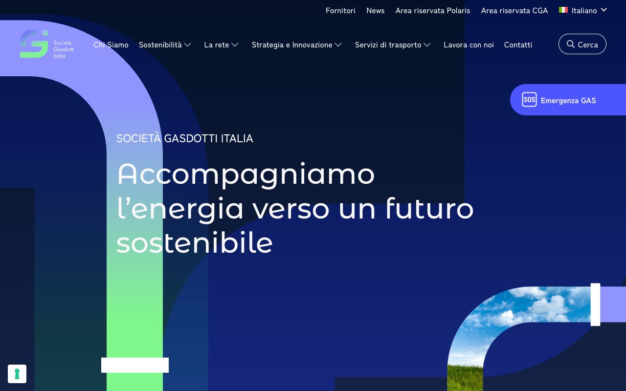 Anteprima del sito Società Gasdotti Italia